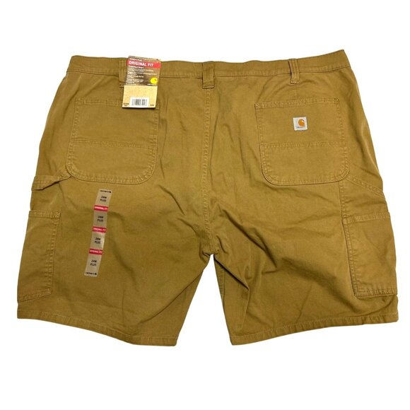 Carhartt Pants - Carhartt Womens Size 24W Rugged Flex Loose Fit Canvas Work Short Yukon Brown New